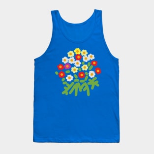 Abstract Floral Art Flowers and Ferns for Mothers Day Tank Top